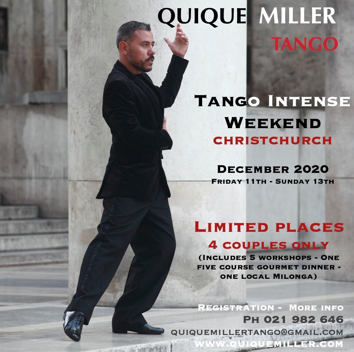 Quique Miller Tango Intense Weekend Christchurch