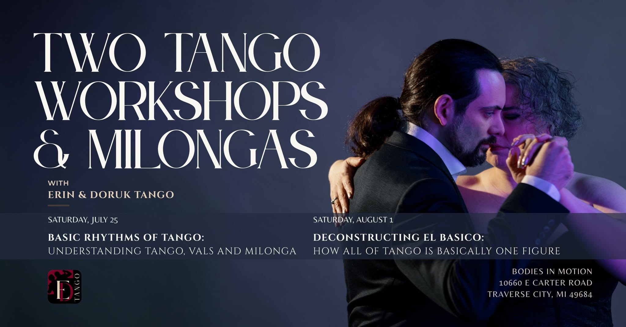 Erin and Doruk Tango - 2 Saturdays in Traverse City