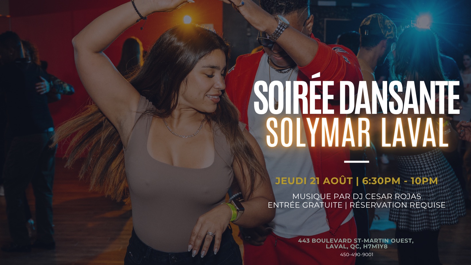 Soirée dansante au Solymar Laval