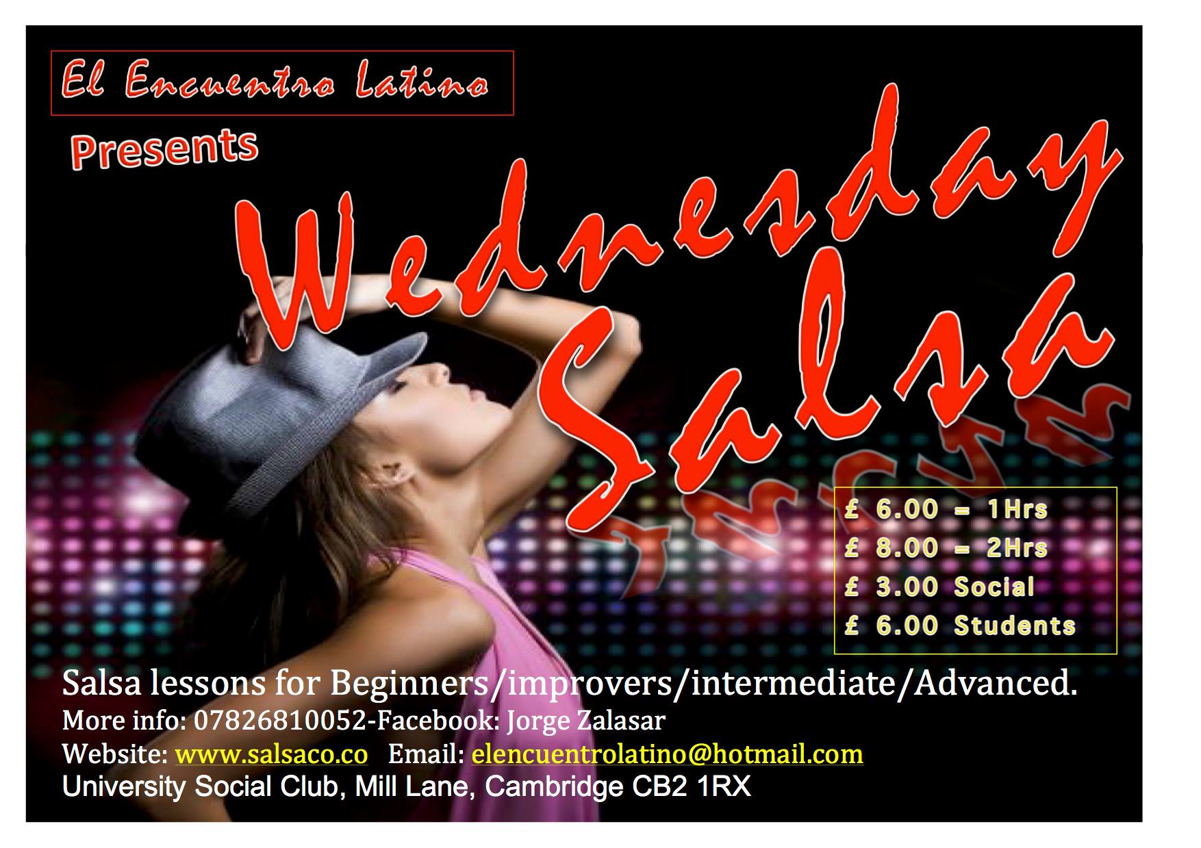 CAMBRIDGE BAILA SALSA WITH El Encuentro Latino & Club Salsa Events @ USC