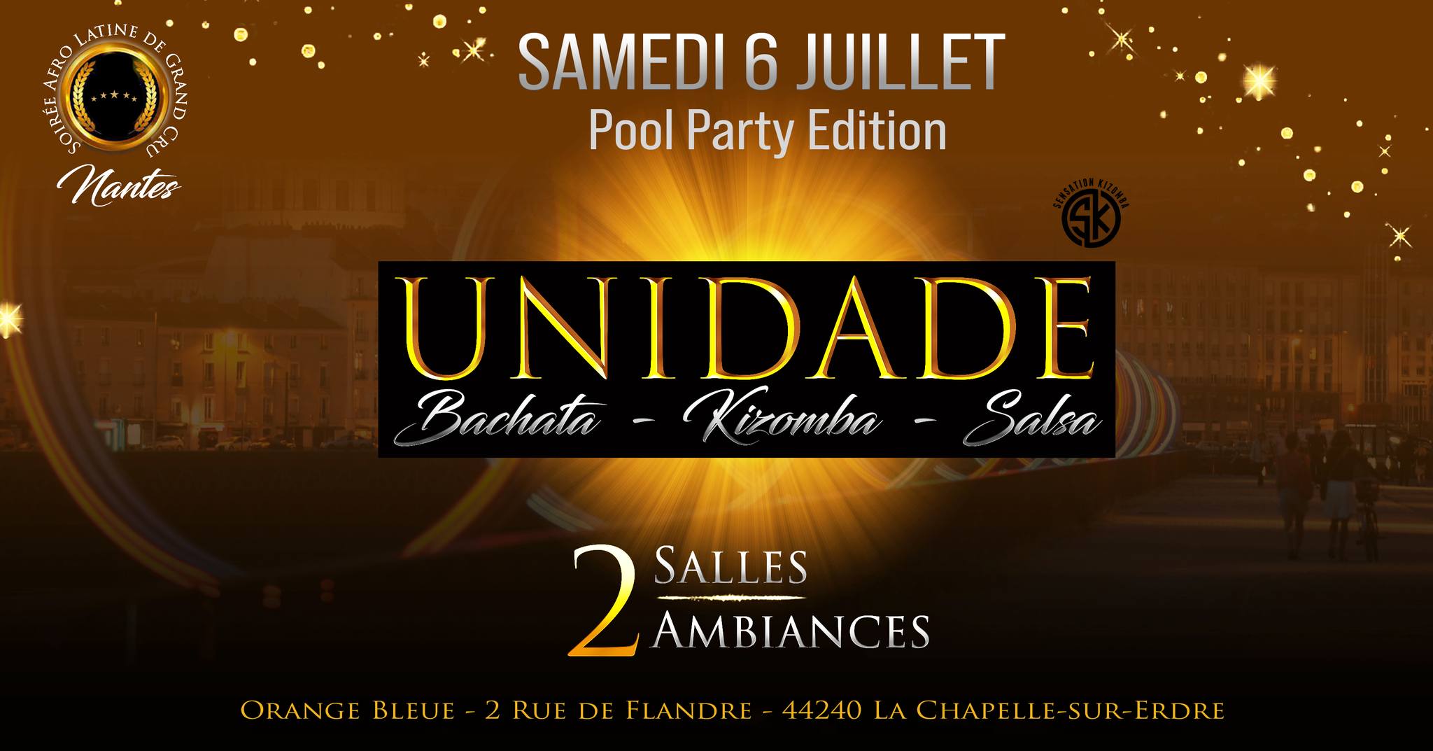 Unidade Nantes - 2 Salles 2 Ambiances - Bachata Salsa & Kizomba