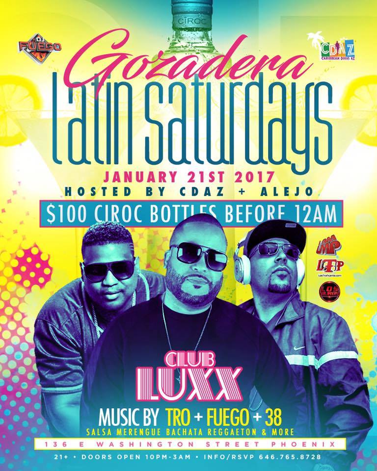 Gozadera Latin Saturdays at Luxx