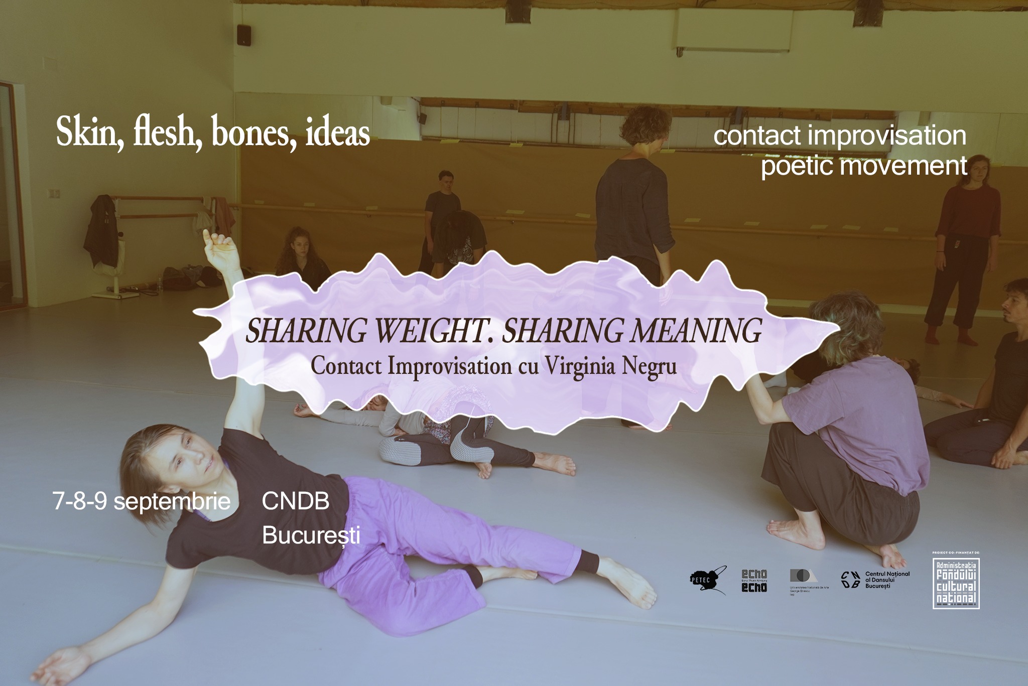 Sharing weight, sharing meaning, atelier Contact Improvisation cu Virginia Negru