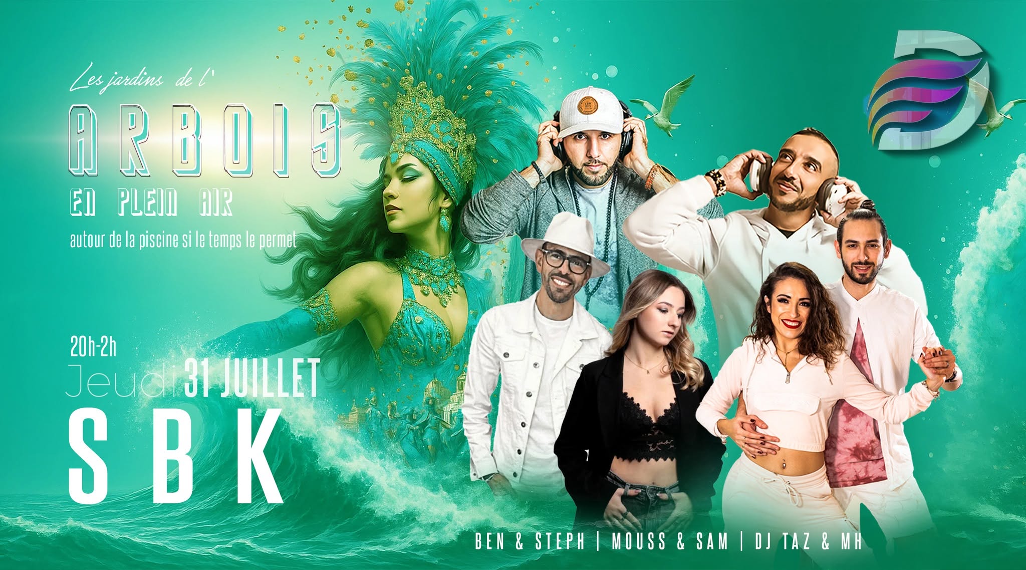 SBK de l'ARBOIS autour de la piscine - Jeudi 31 Juillet