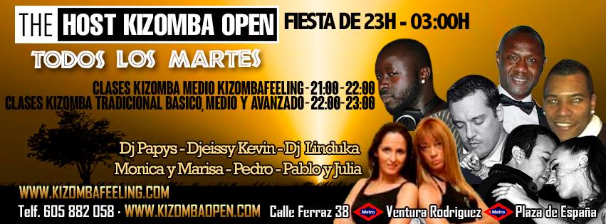 THE HOST KIZOMBA OPEN- MARTES 2 DE DICIEMBRE DE 2014