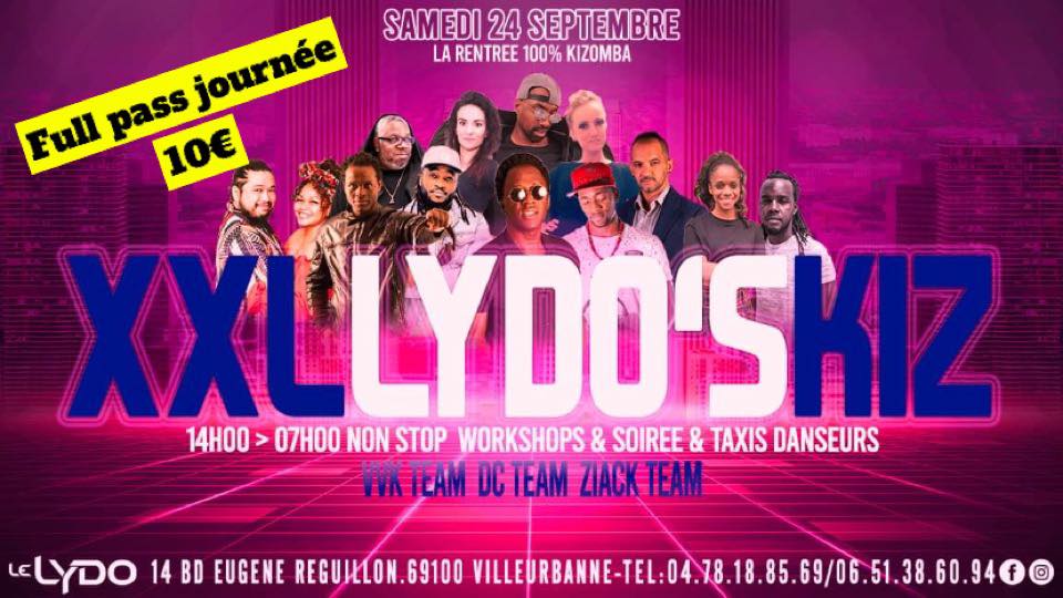 XXL LYDO'S KIZ STAGE ET SOIREE SPECIALE RENTRÉE