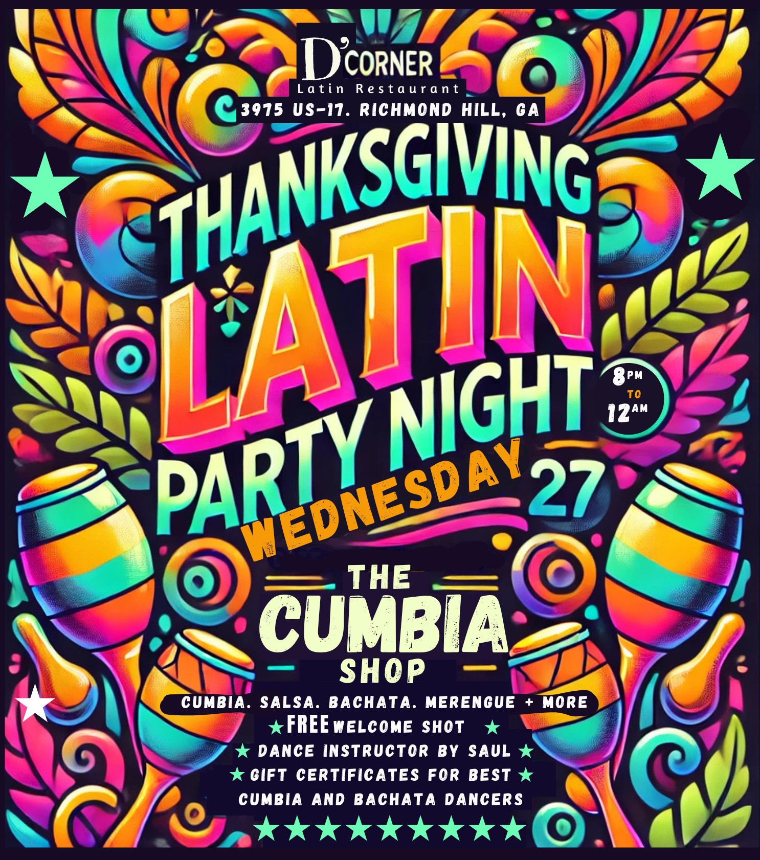 THANKSGIVING LATIN PARTY NIGHT