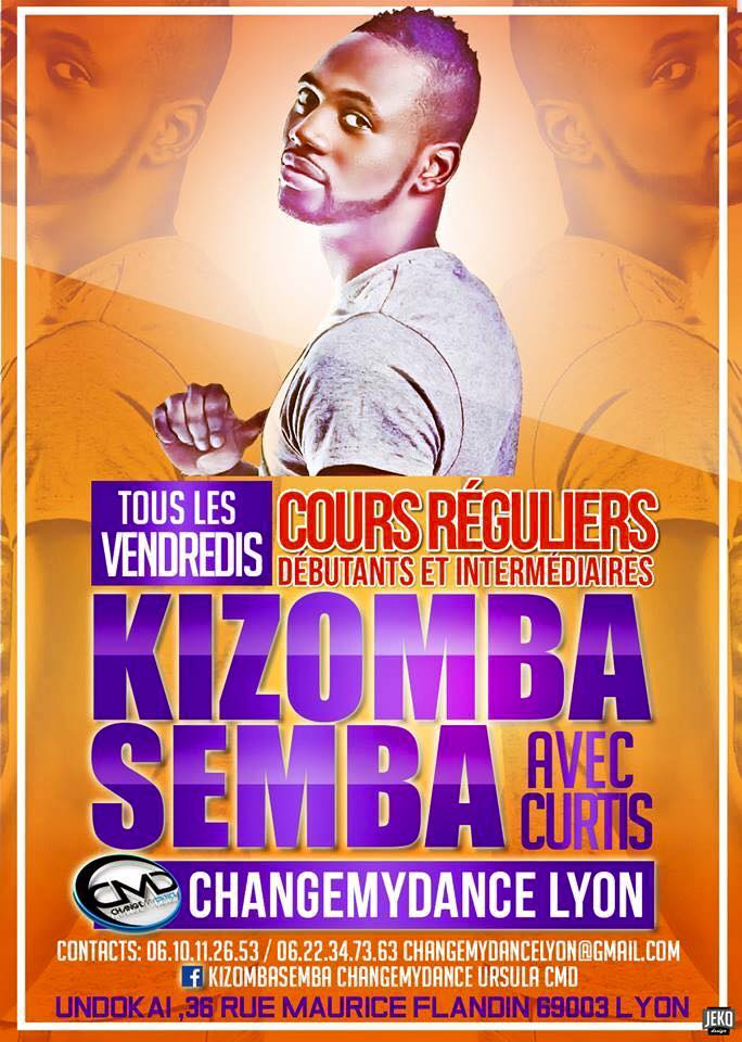 ☆☆ COURS DE SEMBA CURTIS SELDON VENDREDI 27 MARS ChangeMyDance.Lyon UNDOKAI ☆☆