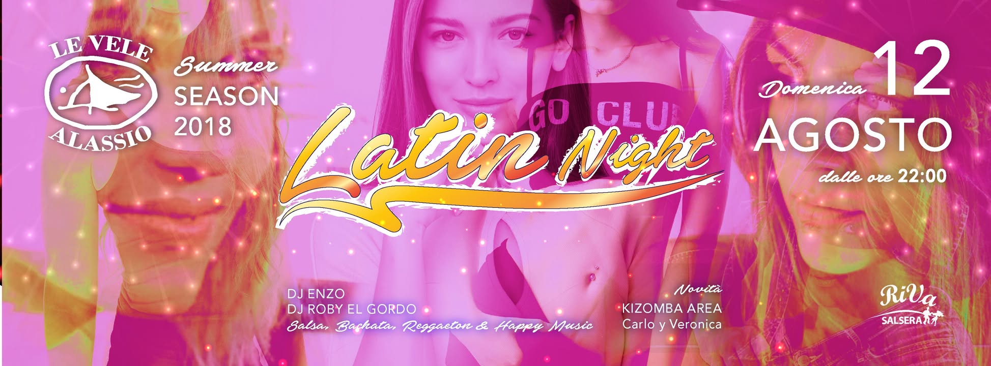 Dom 12 Agosto: Le Vele Alassio - Latin Night Closing Party