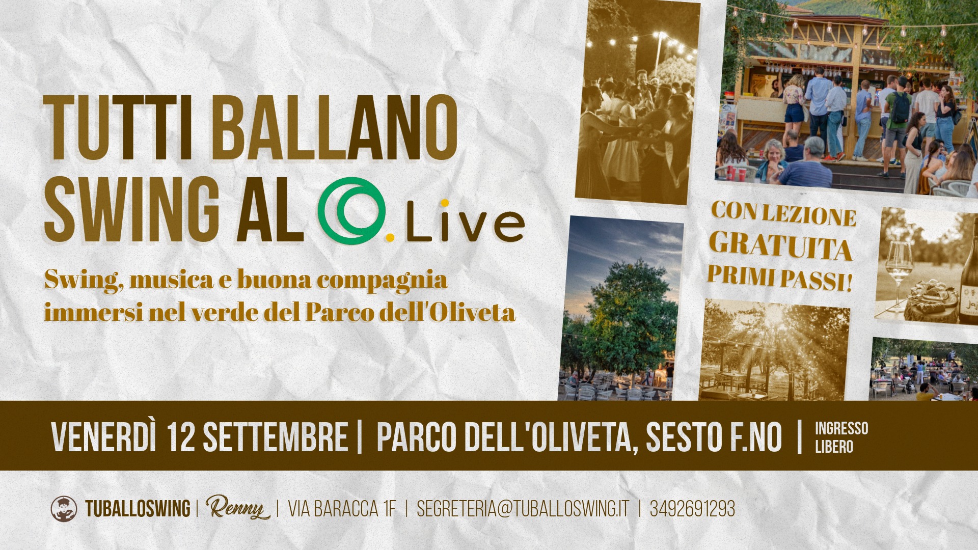 TUtti BALLanO SWING al Parco dell'Oliveta!