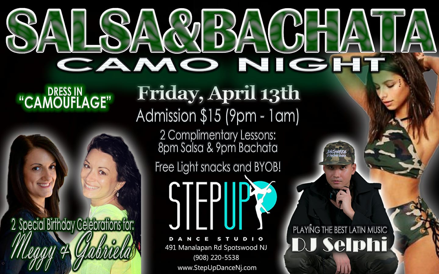 SALSA & BACHATA CAMO NIGHT