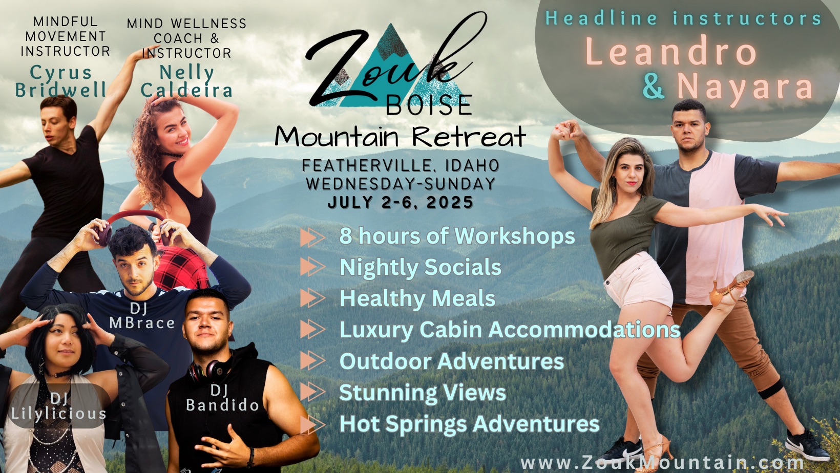 Zouk Mountain Retreat 2025 hosted by Zouk Boise