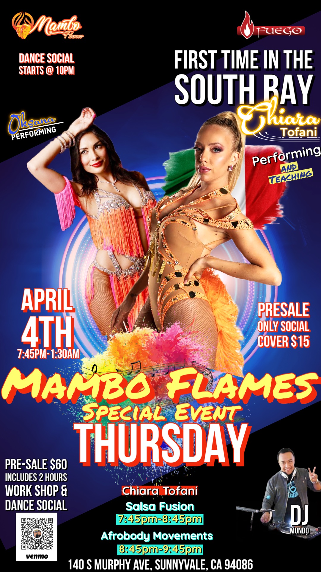 Mambo Flames Special Event ! CHIARA TOFANI EDITION !