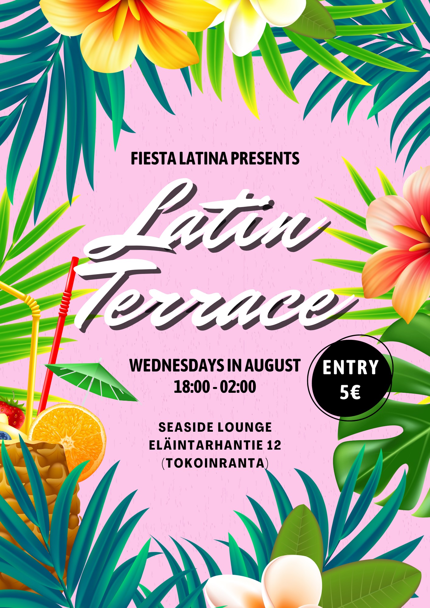 LATIN TERRACE 21.8. - The Second Last Wednesday Party!