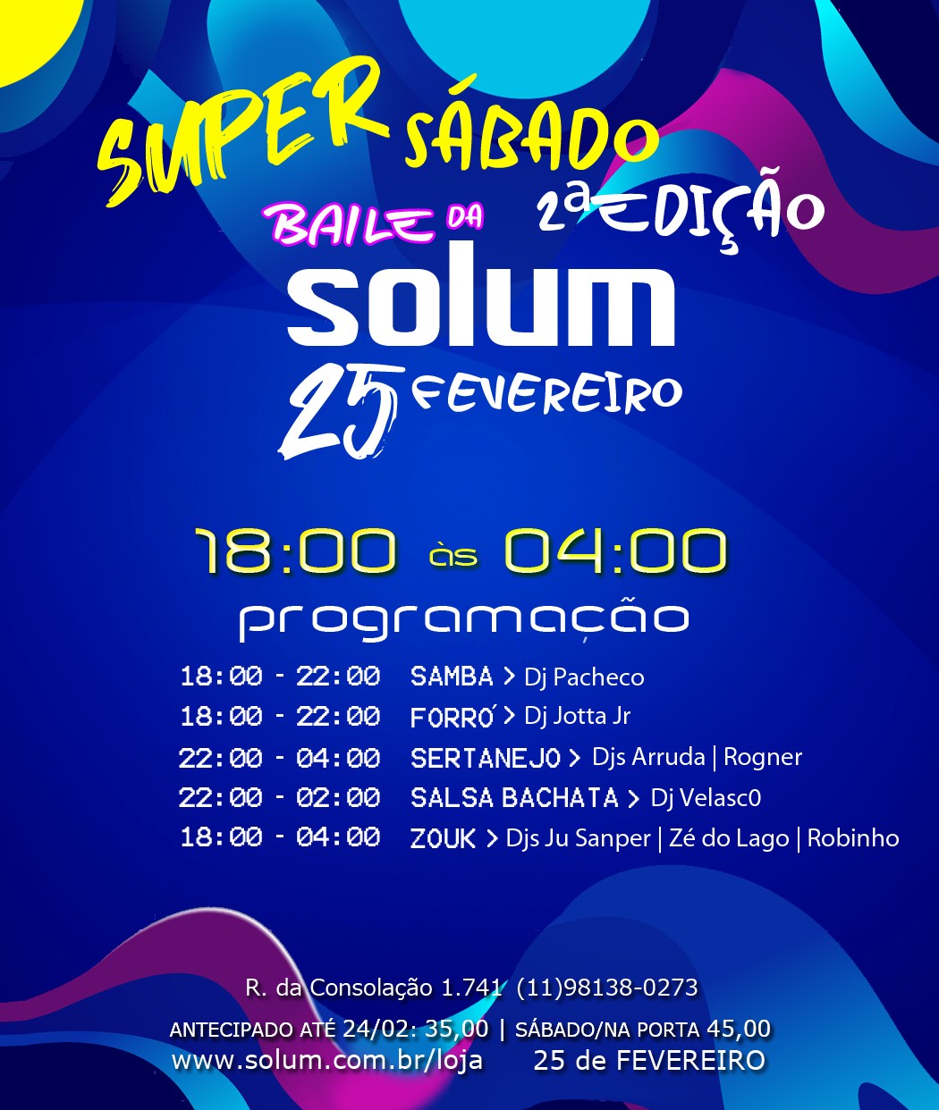 Super Sábado - 10 horas de Baile