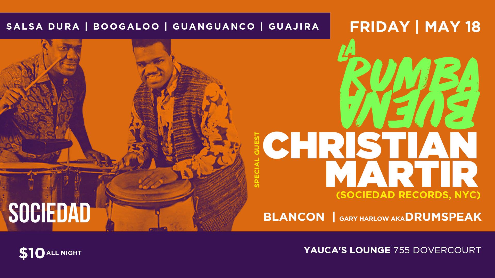 La Rumba Buena w Special Guest Christian Martir (NYC)