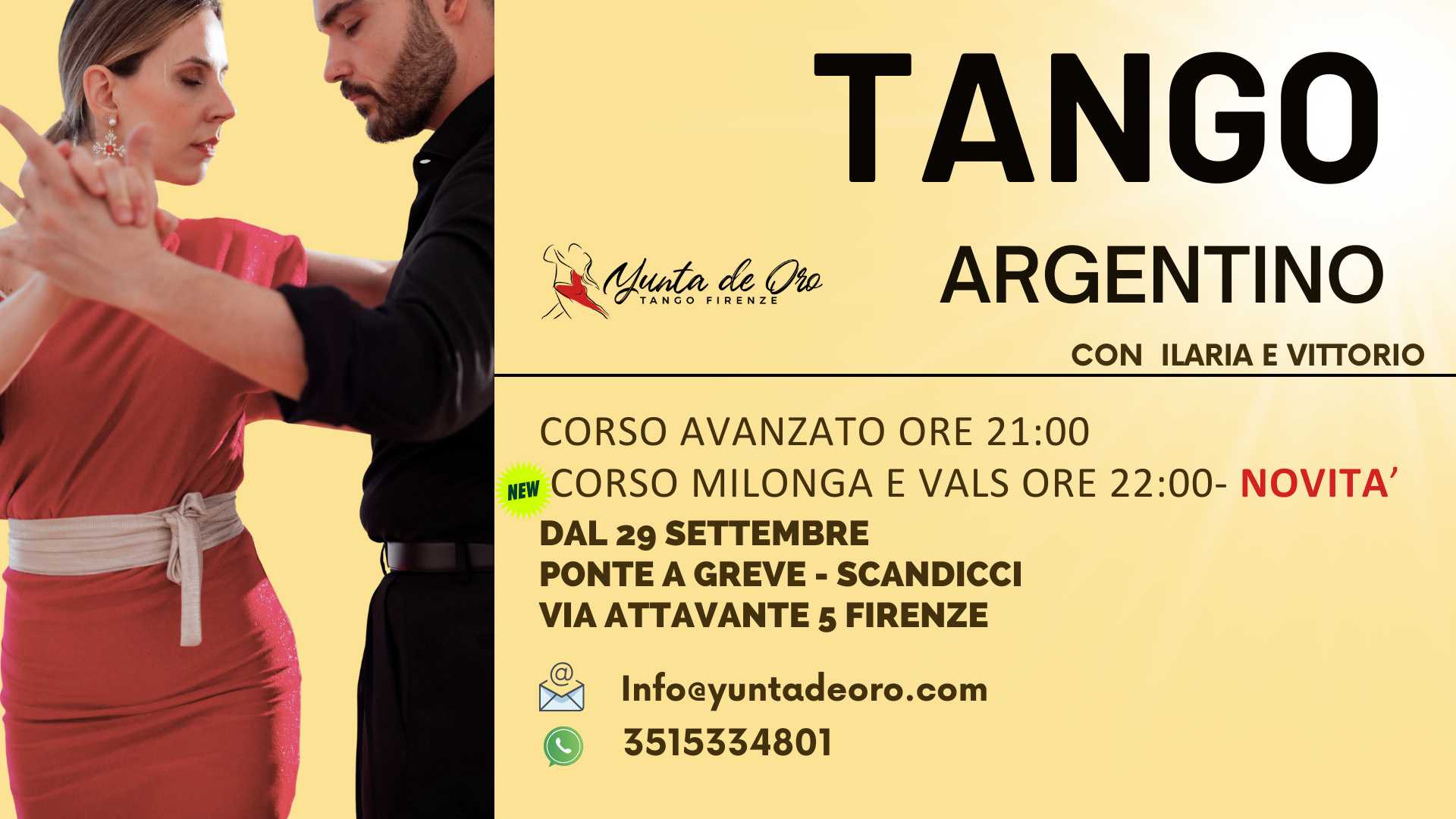 CORSO DI TANGO ARGENTINO PONTE A GREVE SCANDICCI