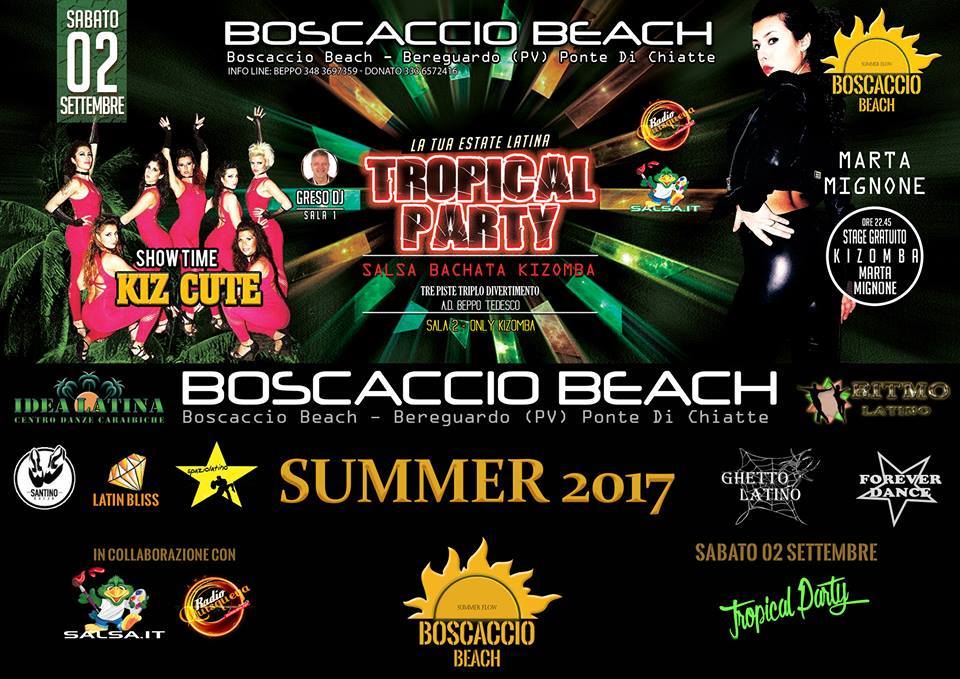 Sabato 2 Settembre boscaccio summer beach