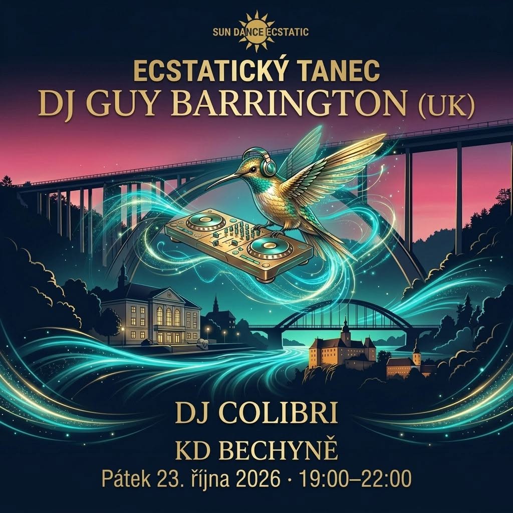 Ecstatic Dance Bechyně s Guyem Barringtonem Tanči po svém