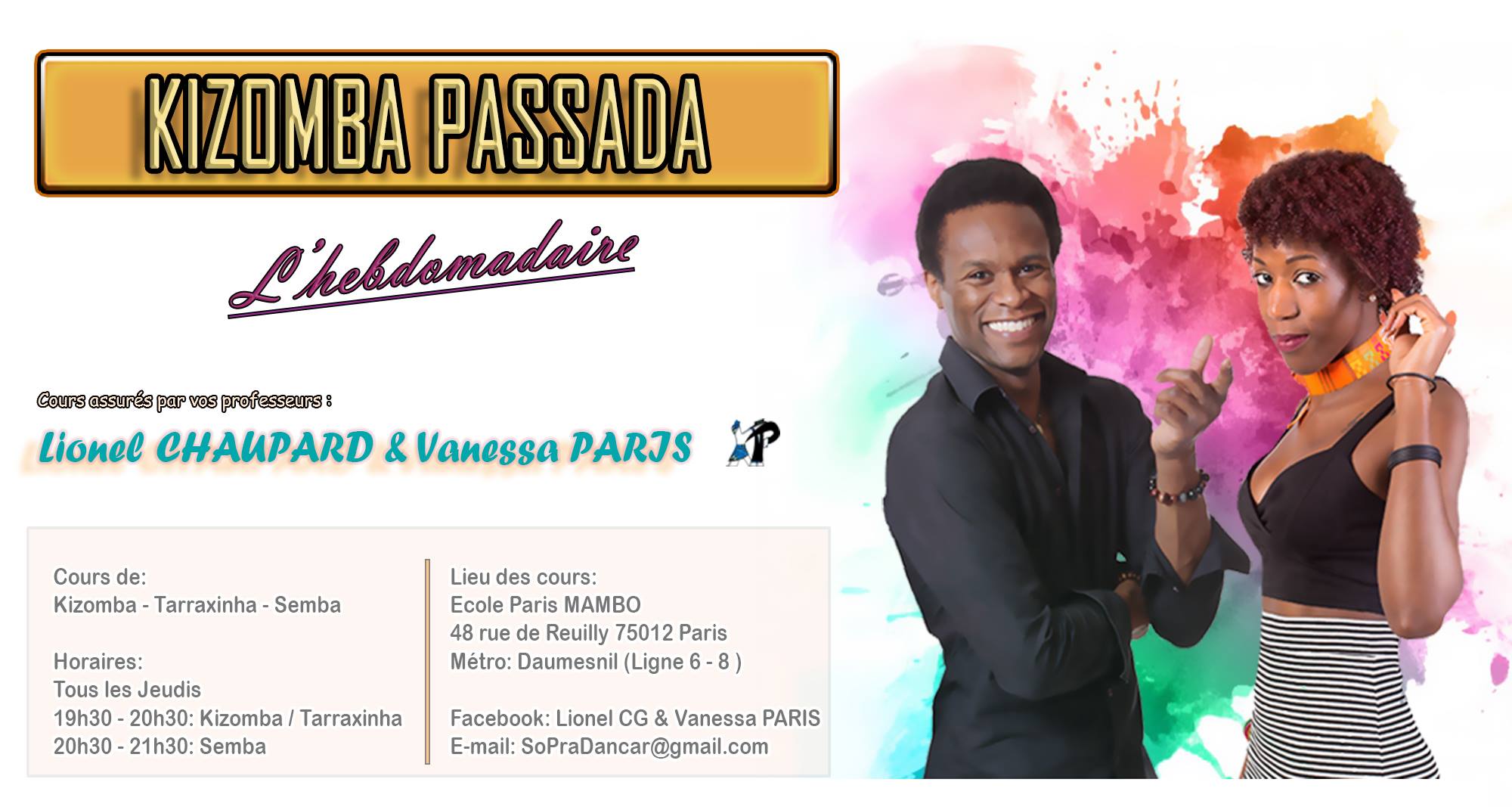 Kizomba Passada - Vos Cours Kizomba Et Semba (14 Sept. 2017)