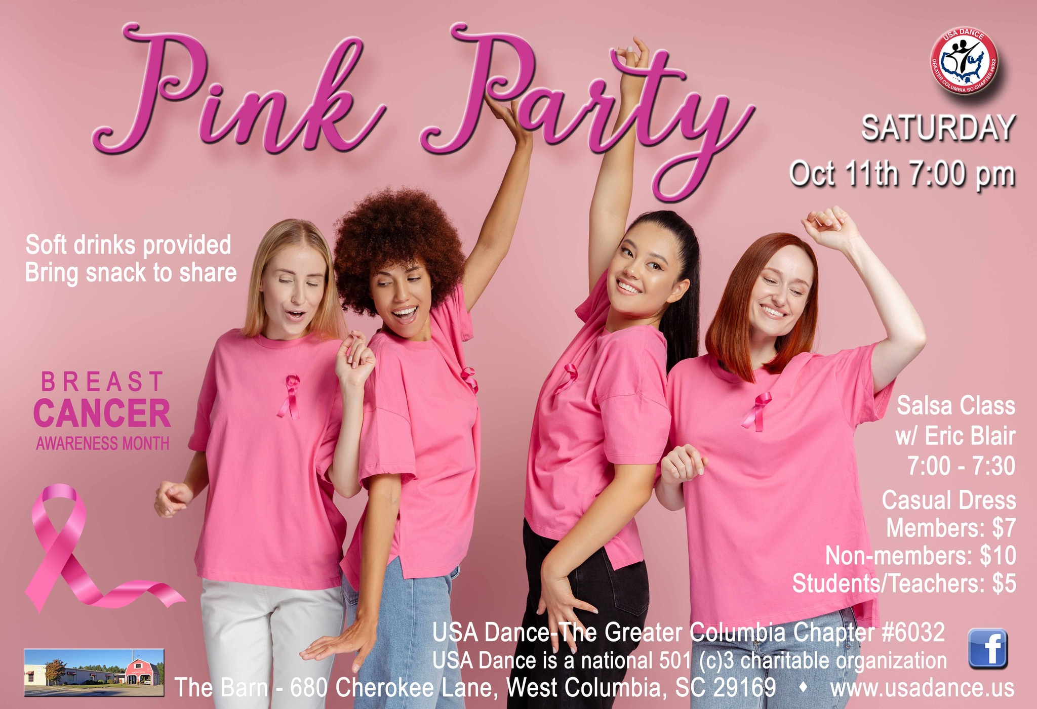 Columbia USADance Pink Party!