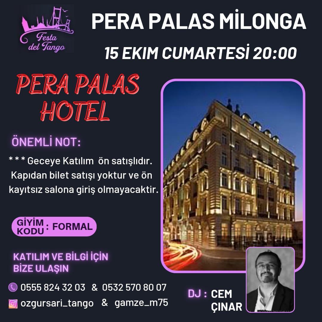 PERA PALAS HOTEL MİLONGA