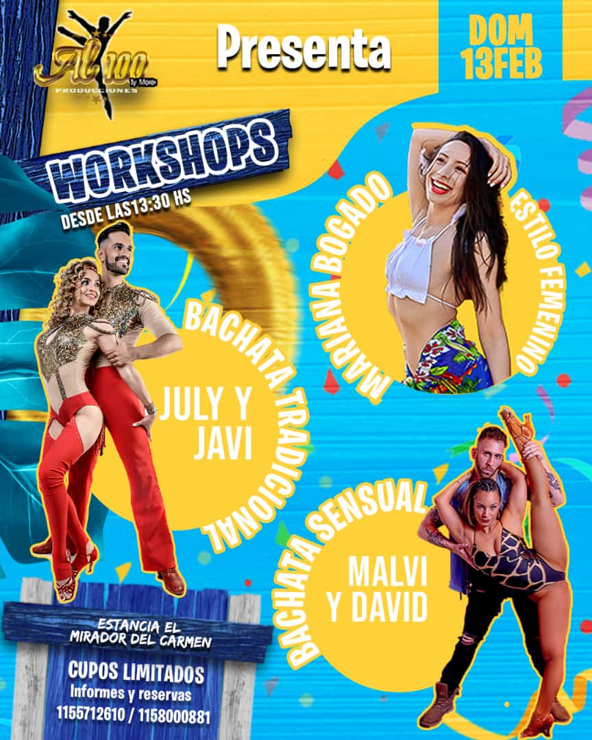 Workshop Bachata - Domingo 13 de Febrero