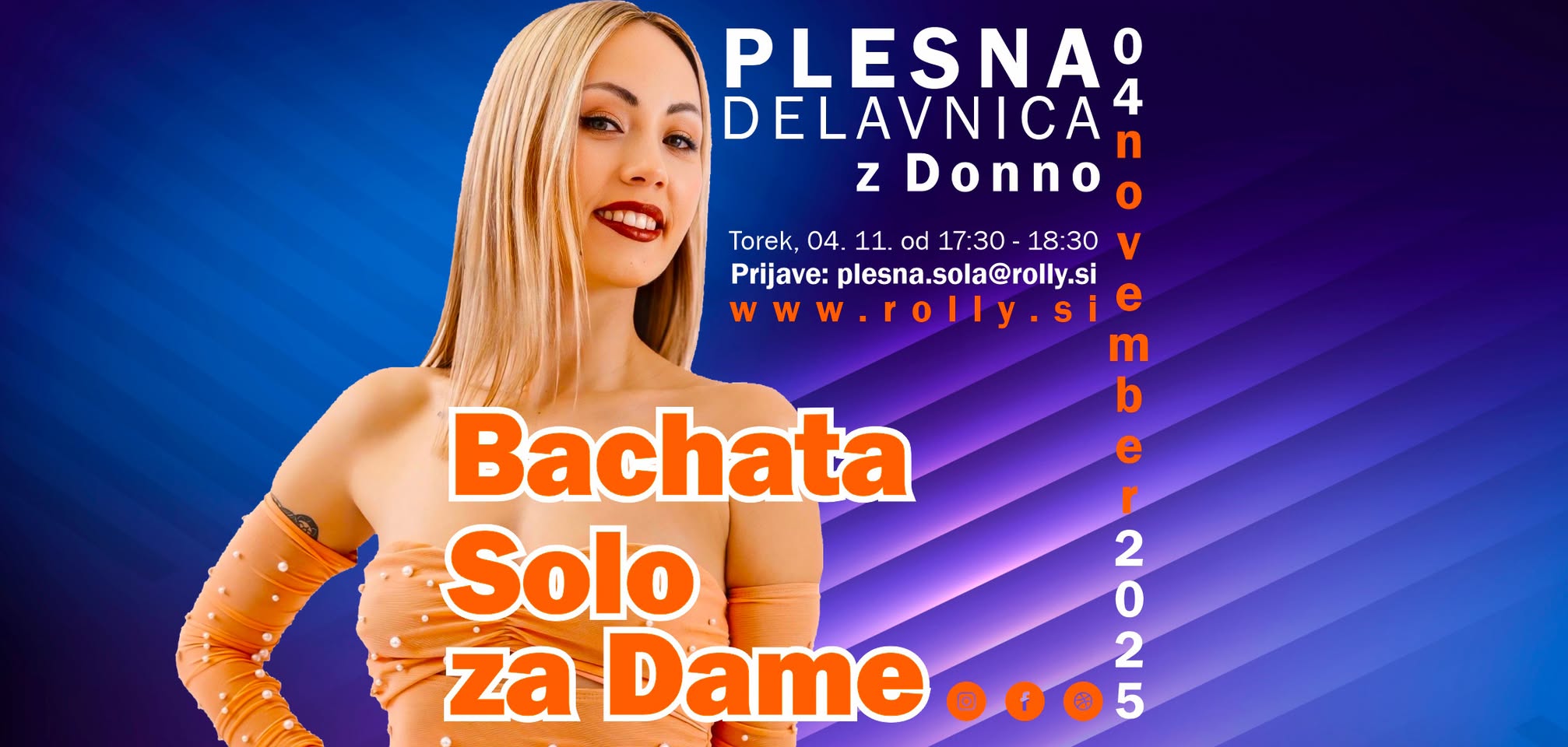 BACHATA SOLO ZA DAME - 4. novembra v Mariboru