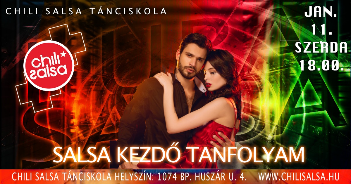 Kezdő Salsa Tanfolyam 2023 januárban