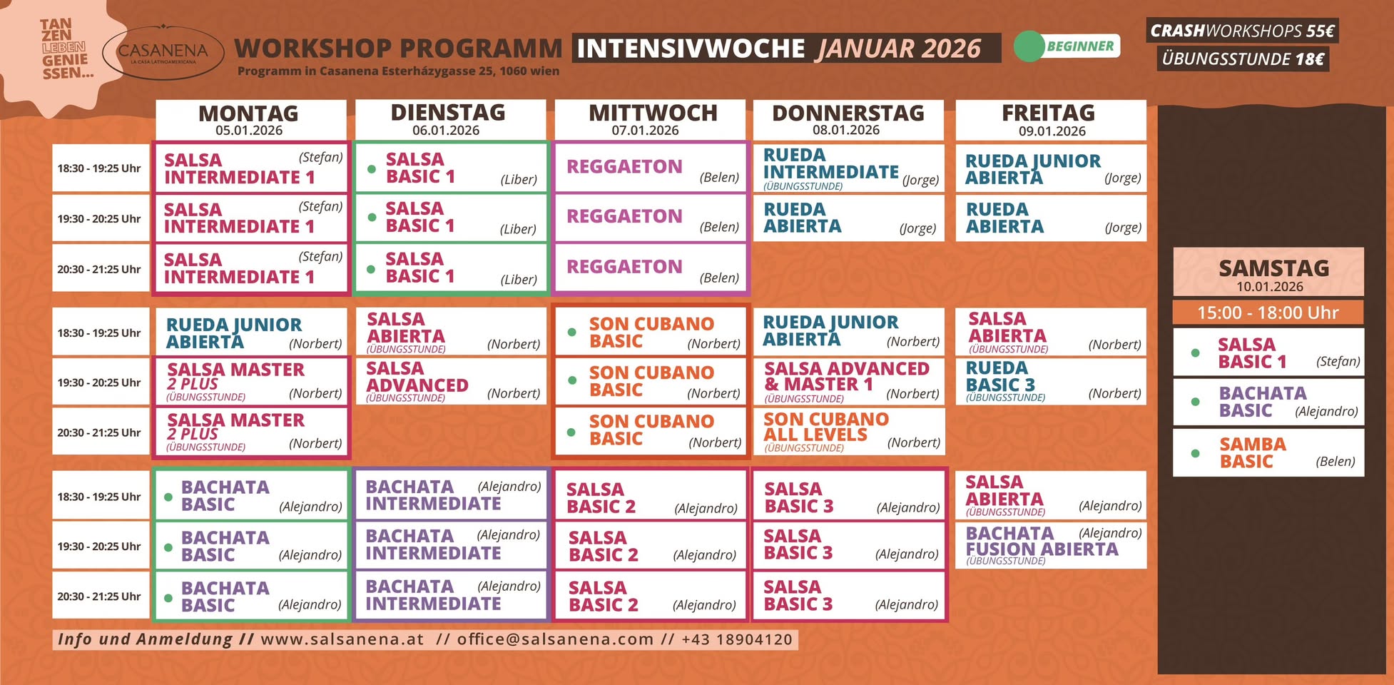 🔥💃 INTENSIV-TANZWOCHE 5. 10. Januar 💃🔥