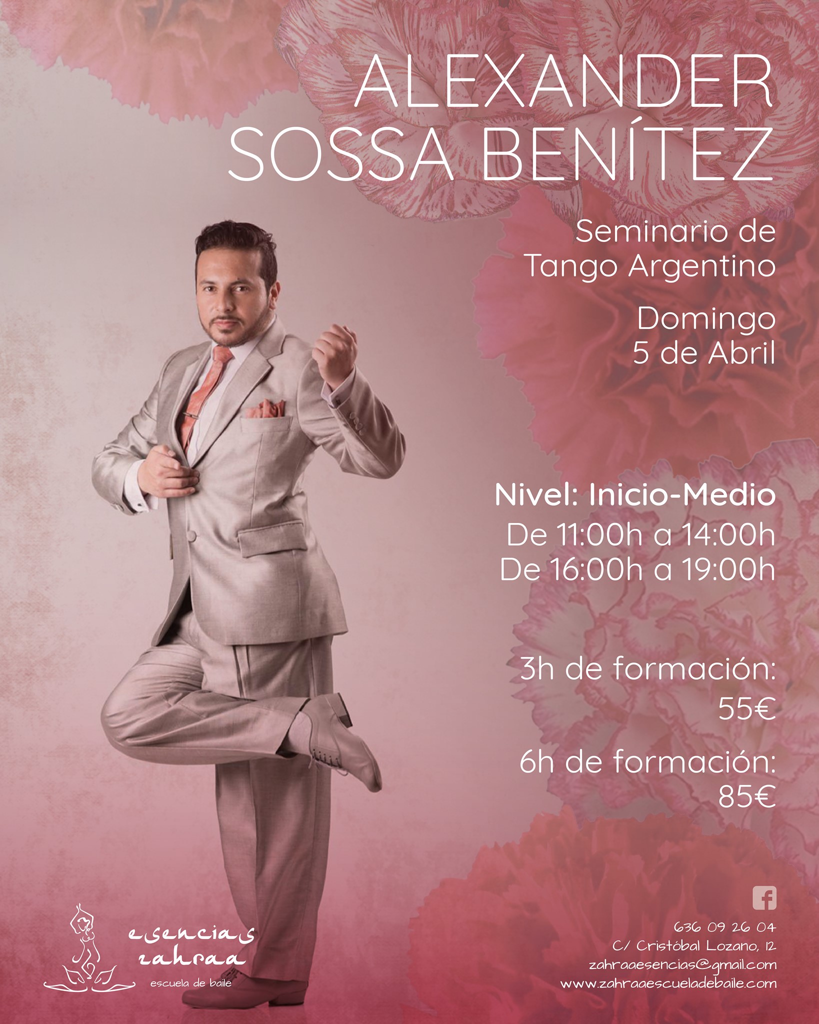Seminario de Tango Argentino con Alexander Sossa Benítez