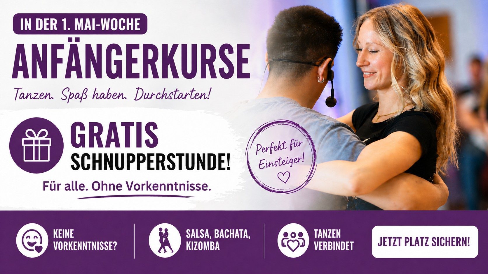 Anfängerkurse Salsa, Bachata & Kizomba - Salsa con Pasión Freiburg