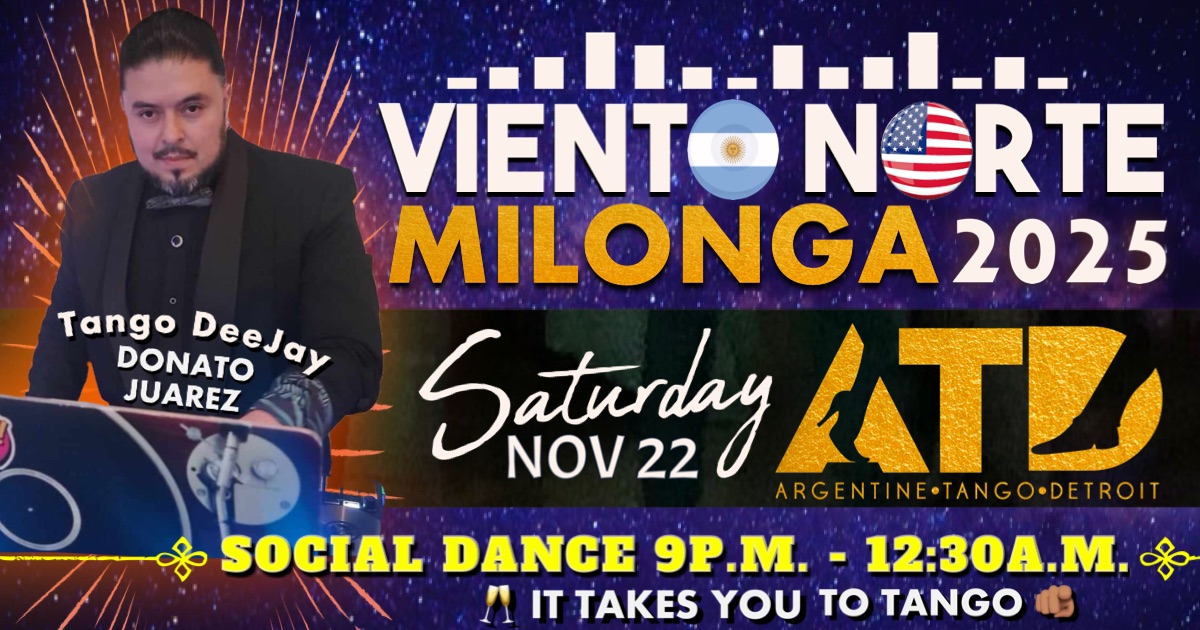Viento Norte Milonga # Saturday November 22 at ATD Dance Studio = ) Dance Family Club ♡