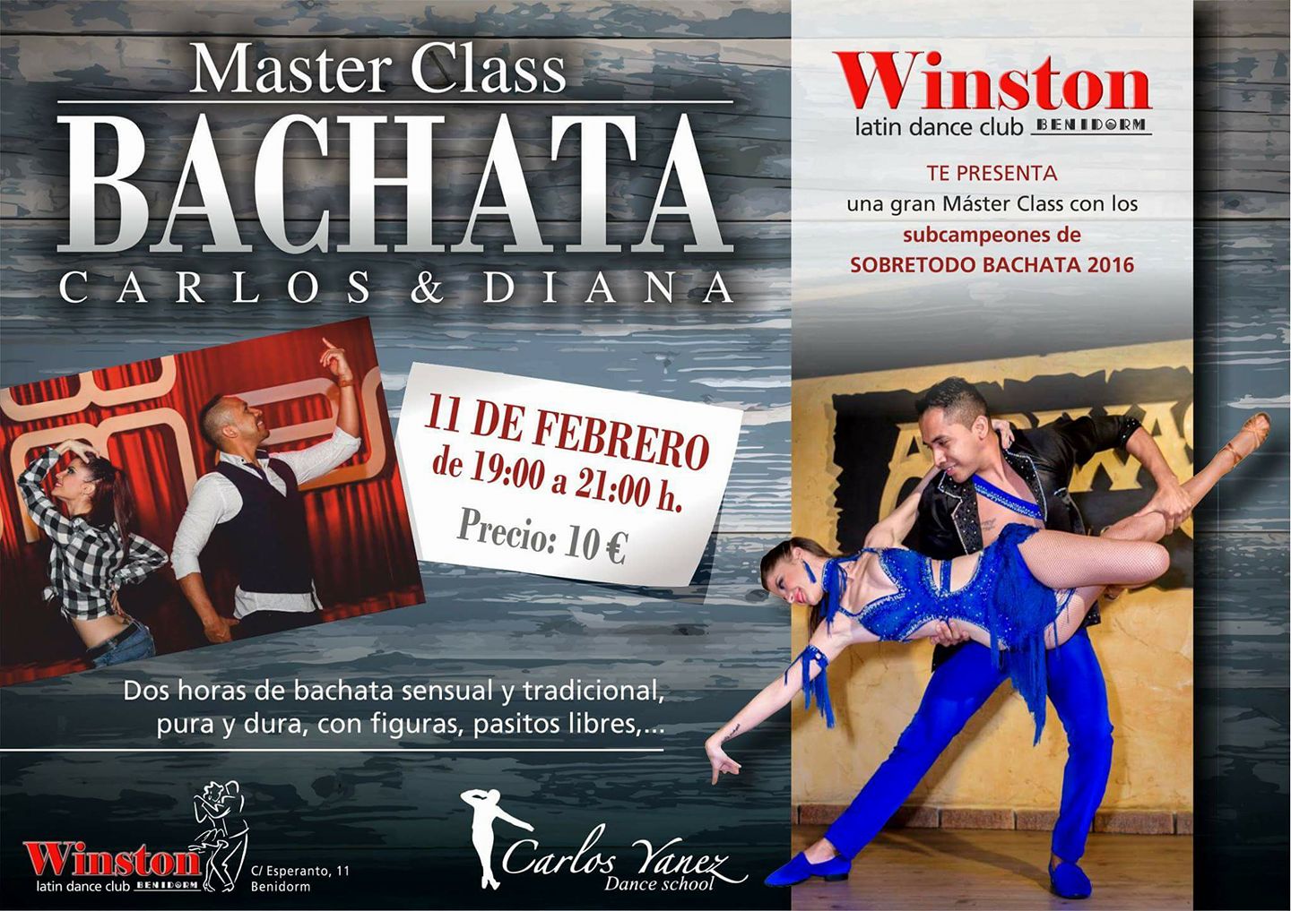 MASTERCLASS DE BACHATA CARLOS & DIANA