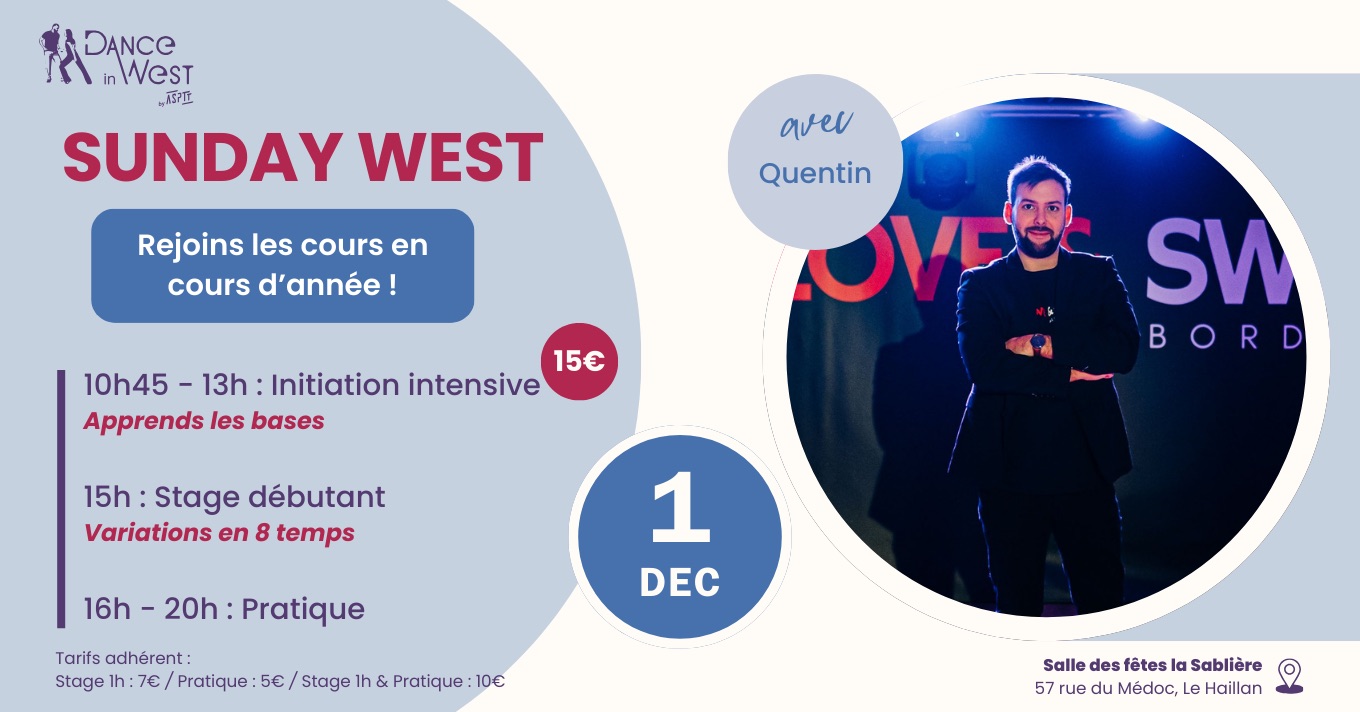 Initiation intensive, stage & pratique 4h - West Coast Swing