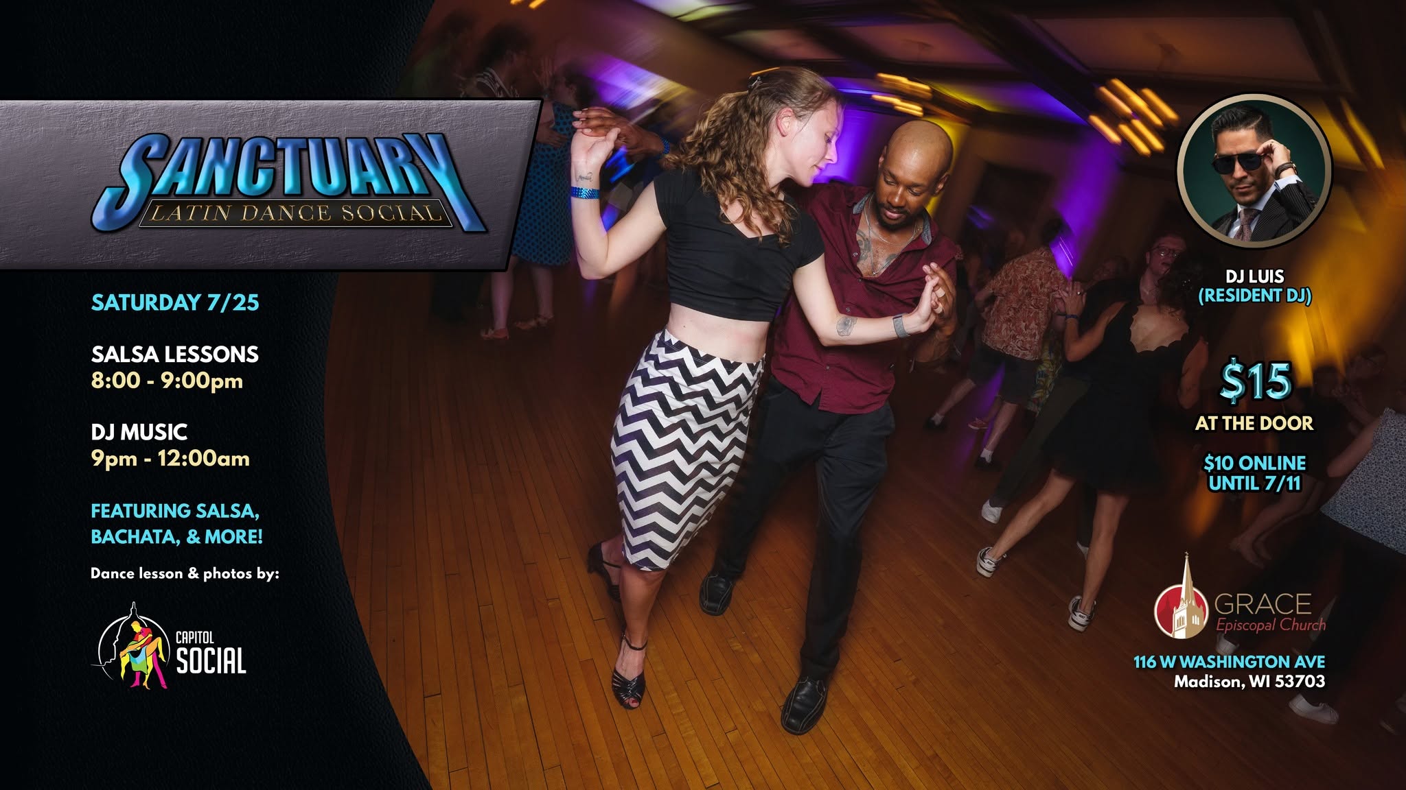 SANCTUARY Latin Dance Social (SAT. 7 25 26)