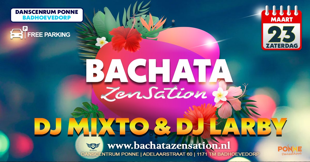 Bachata Zensation @ Ponne Badhoevedorp (nabij Amsterdam)