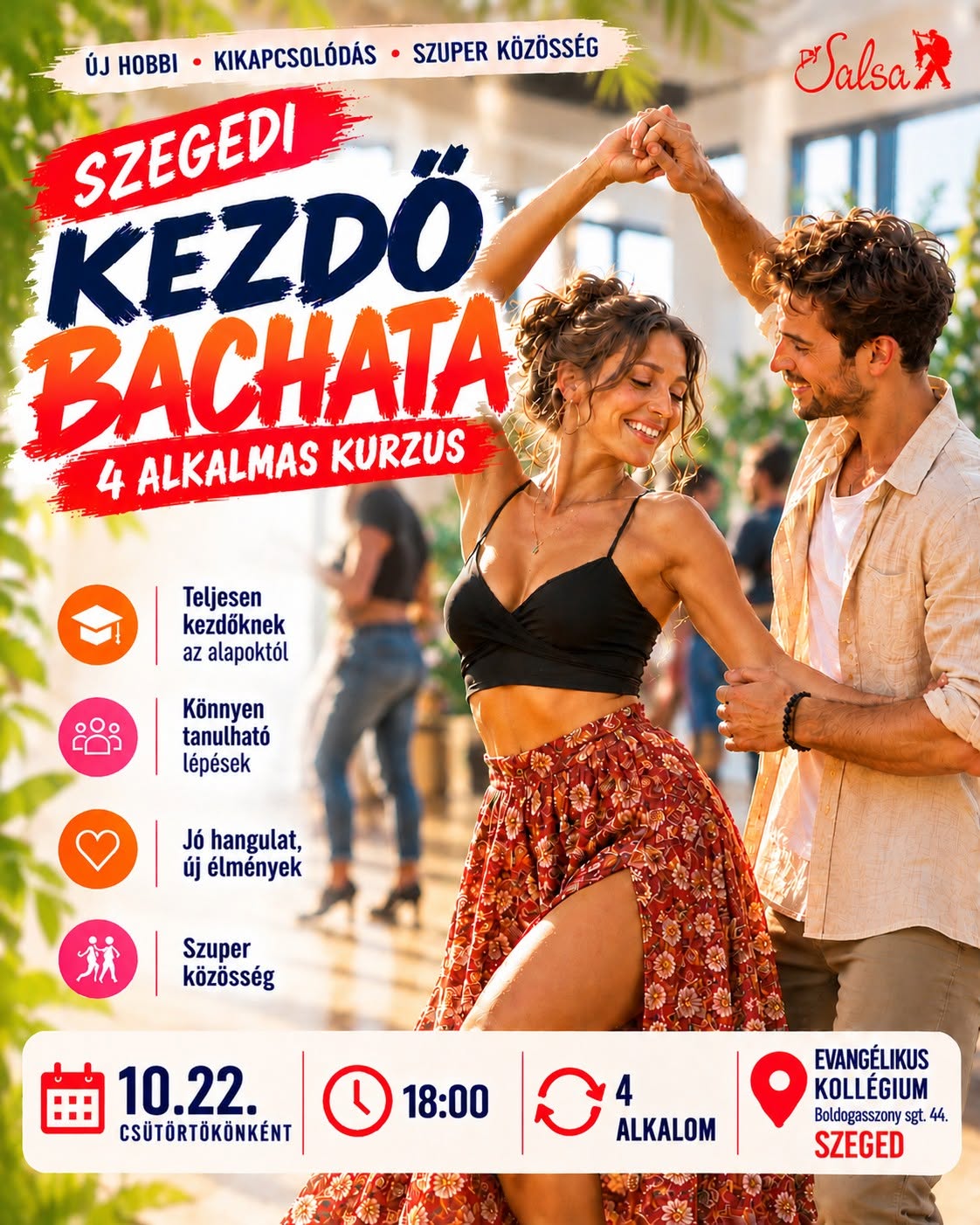 Kezdő Bachata Tánctanfolyam Csütörtök 18.00-tól 10.22
