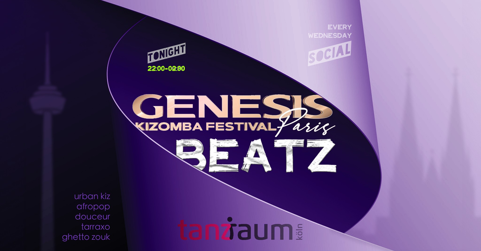 Urban kiz BEATZ meets GENESIS Kizomba Festival 02 Oct