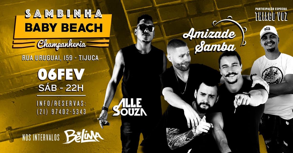Sambinha Baby Beach com Amizade Samba + Dj Alle Souza