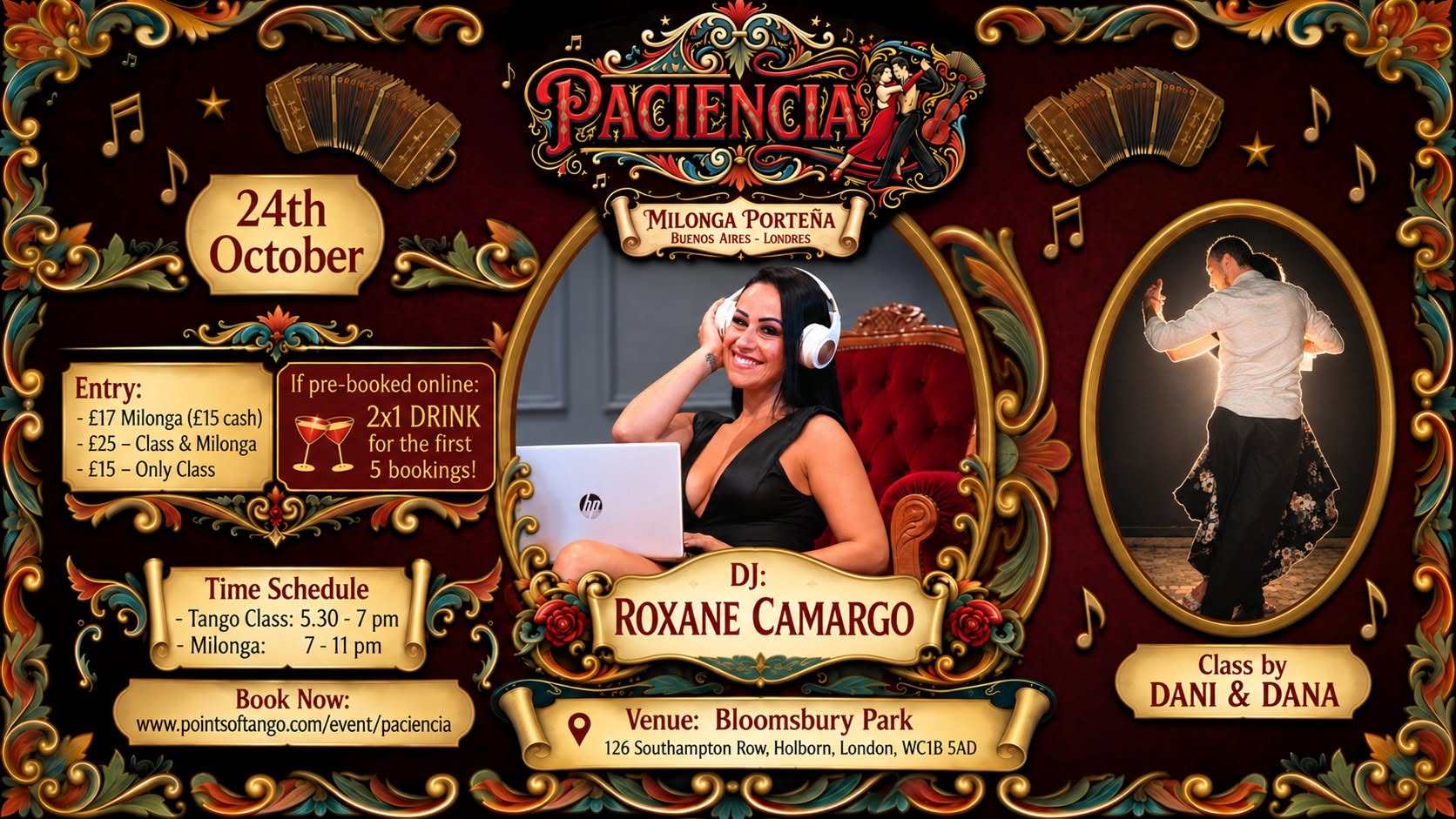 🌟 PACIENCIA: Saturdays - Twice a month in London! 🌟