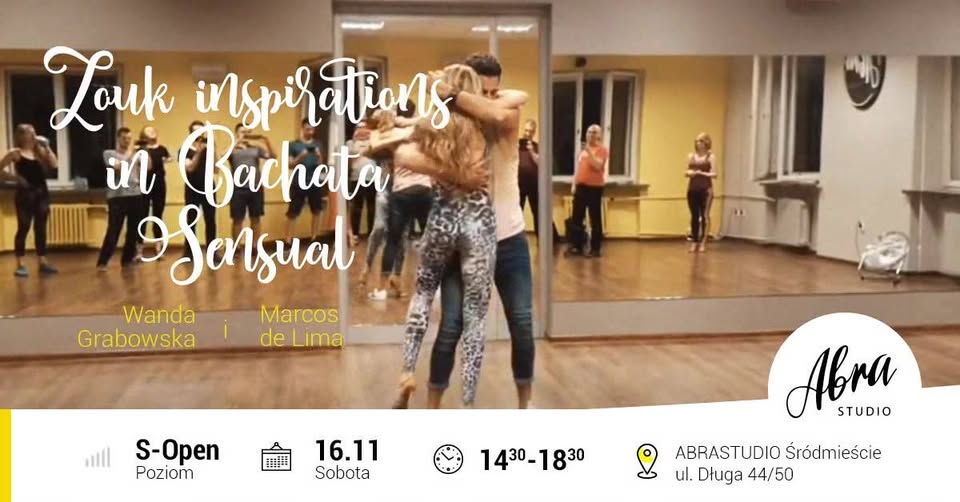 Zouk inspirations in Bachata Sensual z Wandą i Marcosem 16.11
