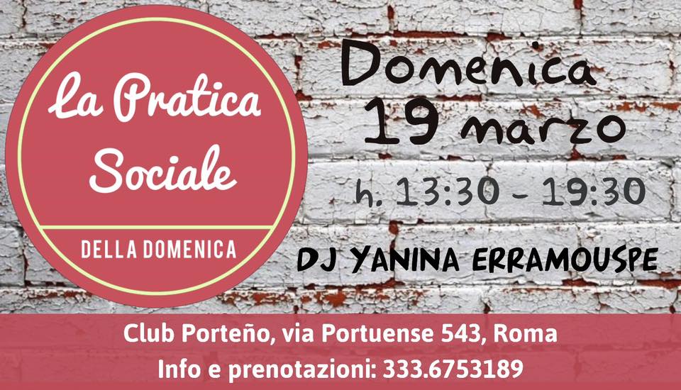 La Pratica Sociale di domenica 19 marzo!