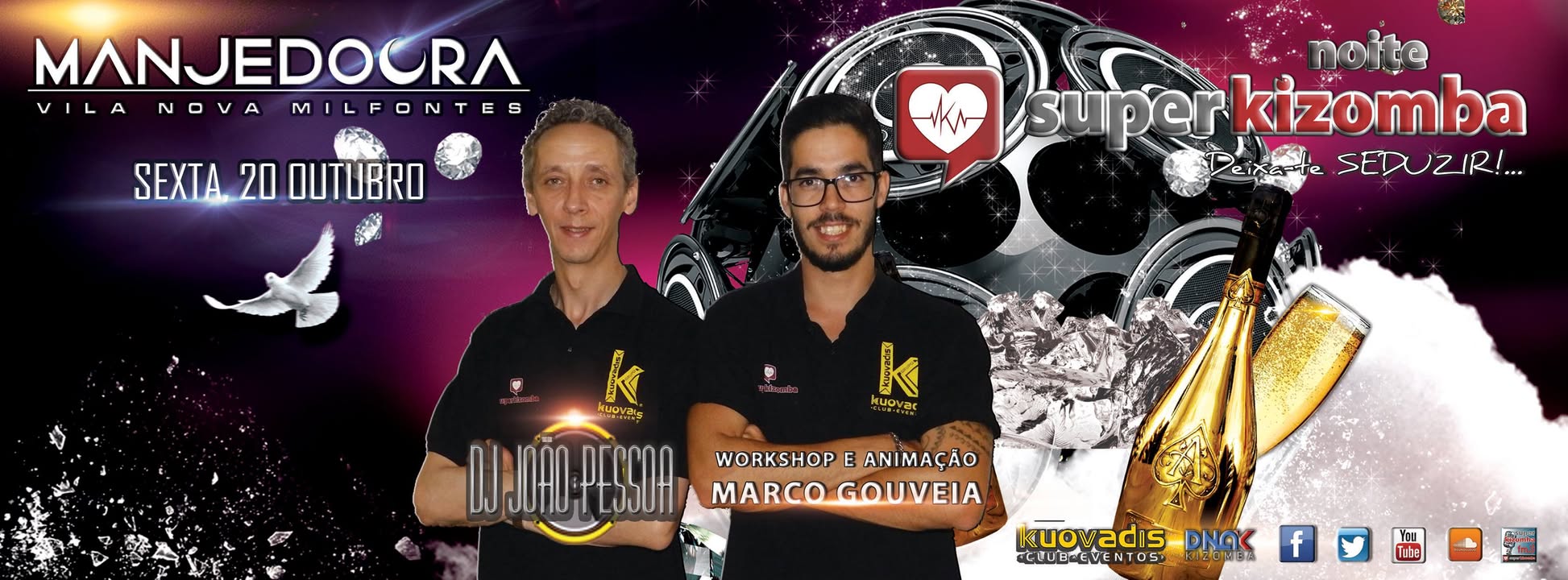 Noite SUPER Kizomba na Manjedoura ☆ Sexta 20 Outubro