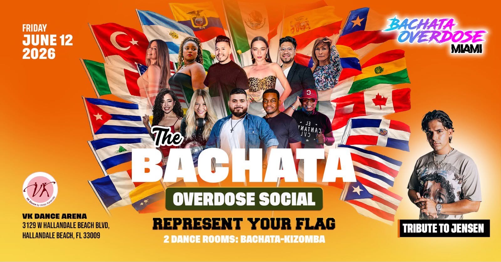 ‼️THE BACHATA OVERDOSE SOCIAL💃FRIDAY JUNE 12🔥GUEST INSTRUCTORS😍2 CLASSES💃BACHATA & KIZOMBA ROOM