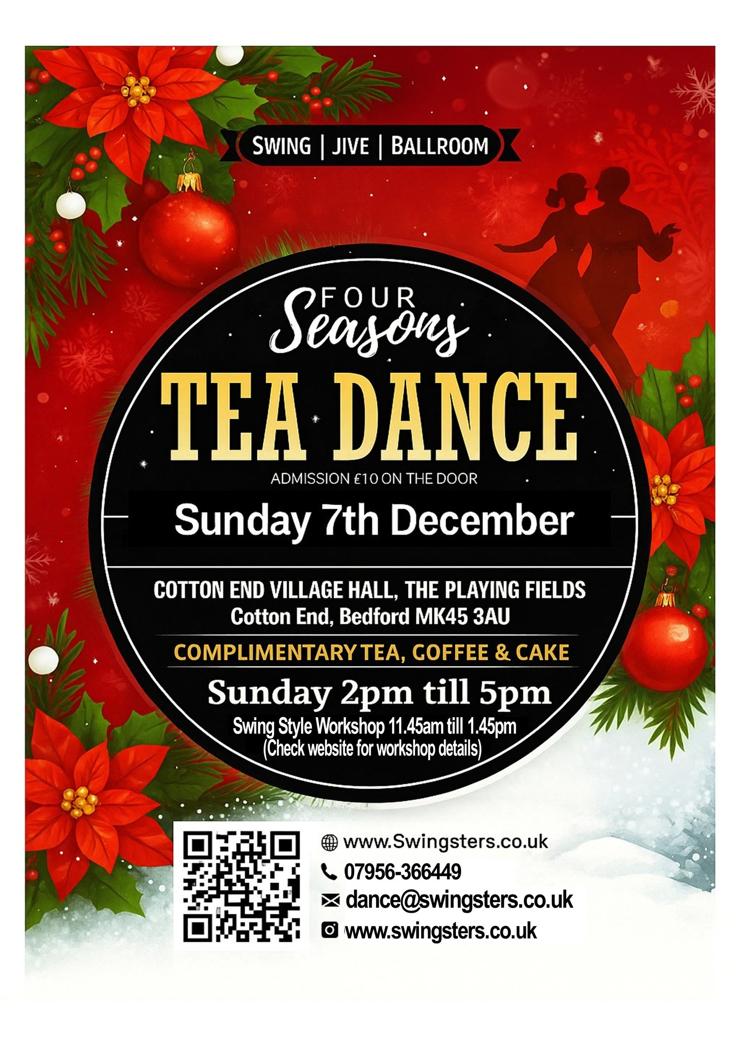 Swingsters Four Seasons Christmas Tea Dance - Optional Argentine Tango Workshop