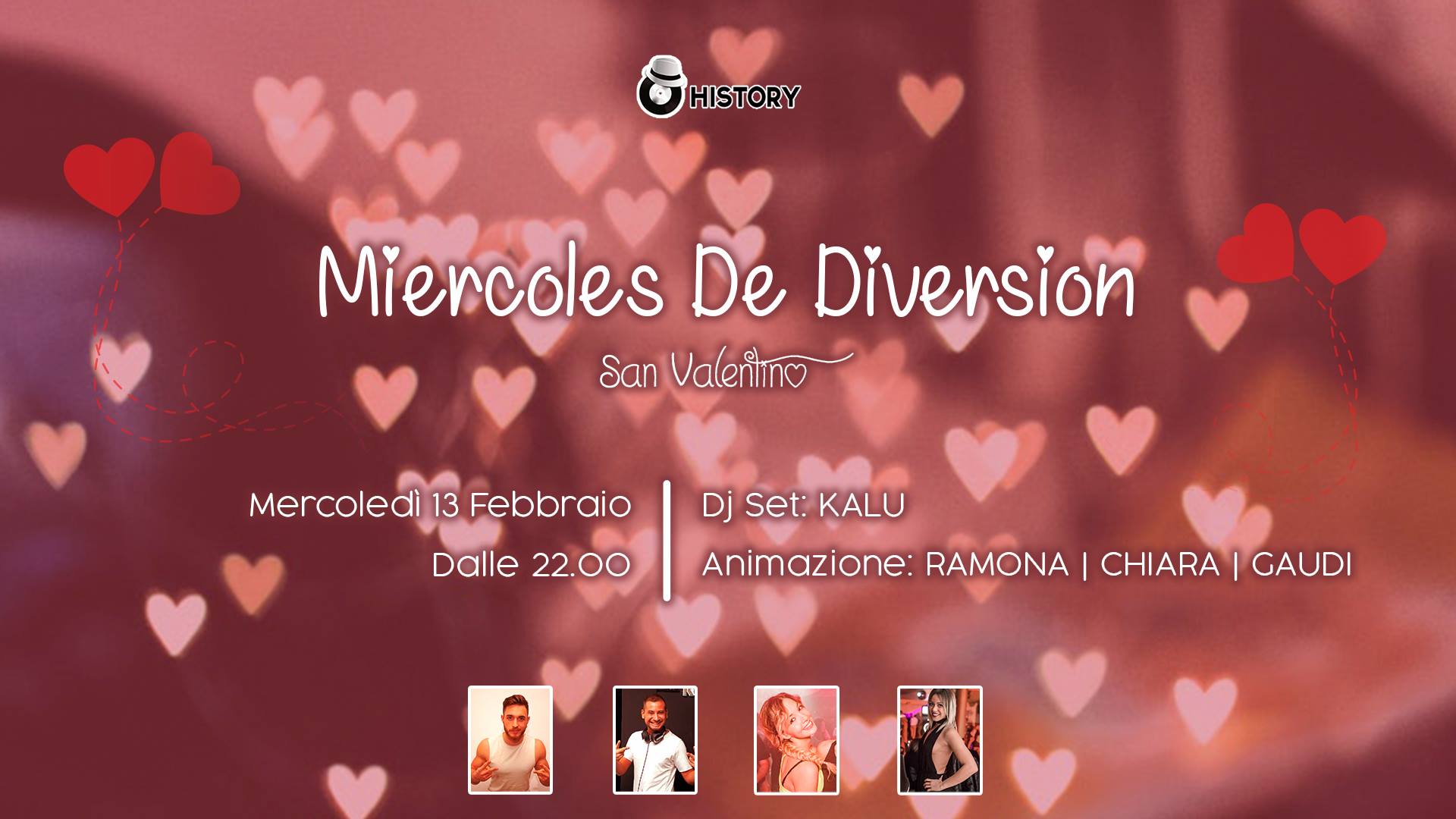 History • Miercoles De Diversion • San Valentino Edition