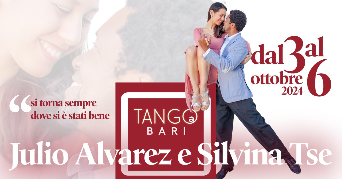 Stage a Bari con Julio Alvarez e Silvina Tse dal 3 al 6 ottobre