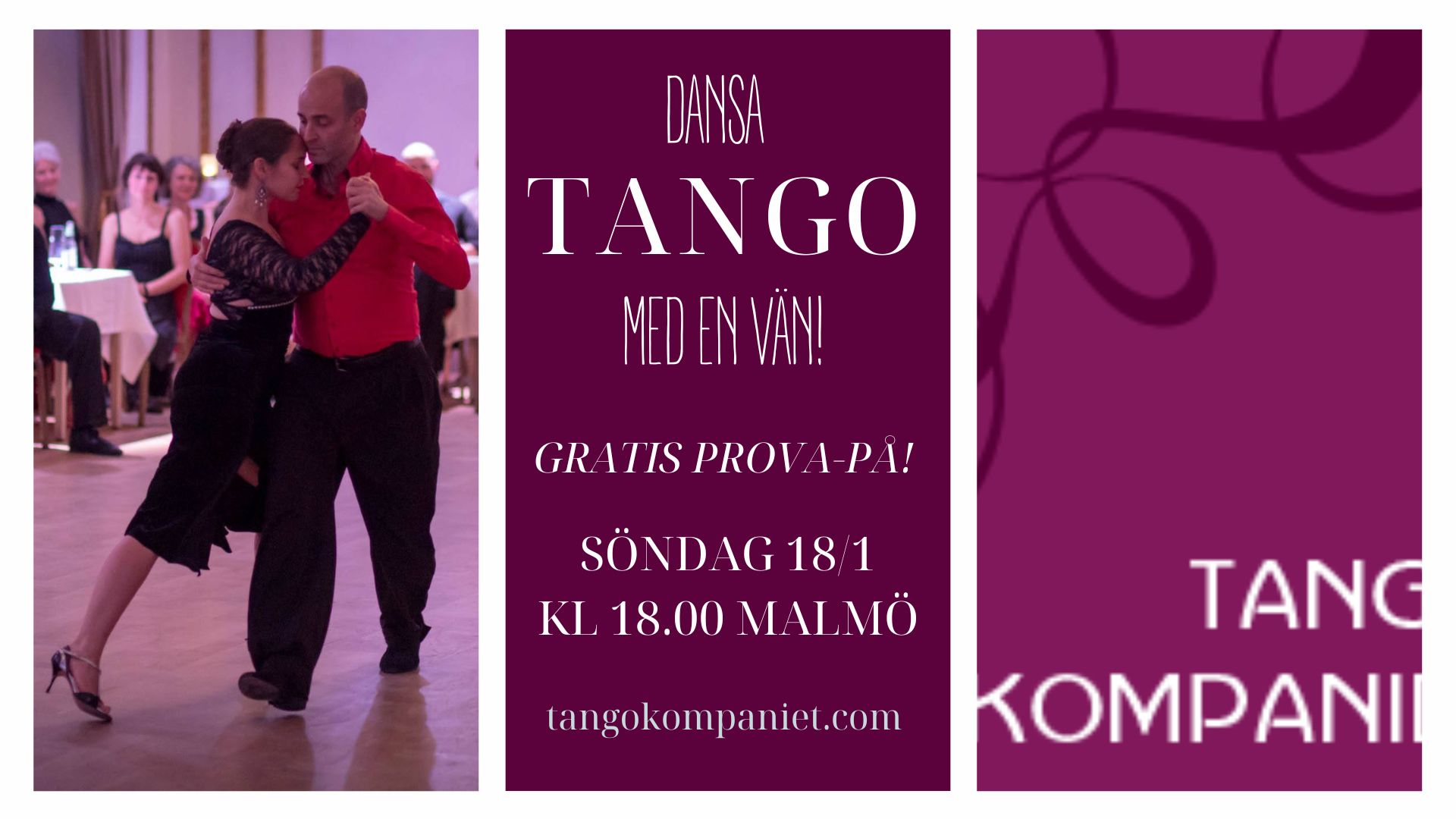 Dansa tango med en vän - gratis prova-på