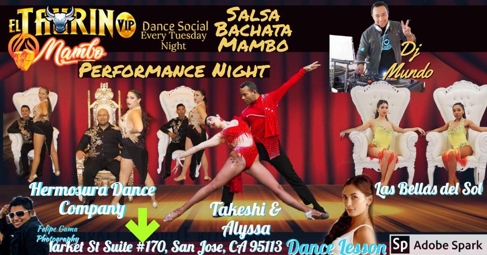Salsa Bachata Dance Social: Performance Night Taurino VIP